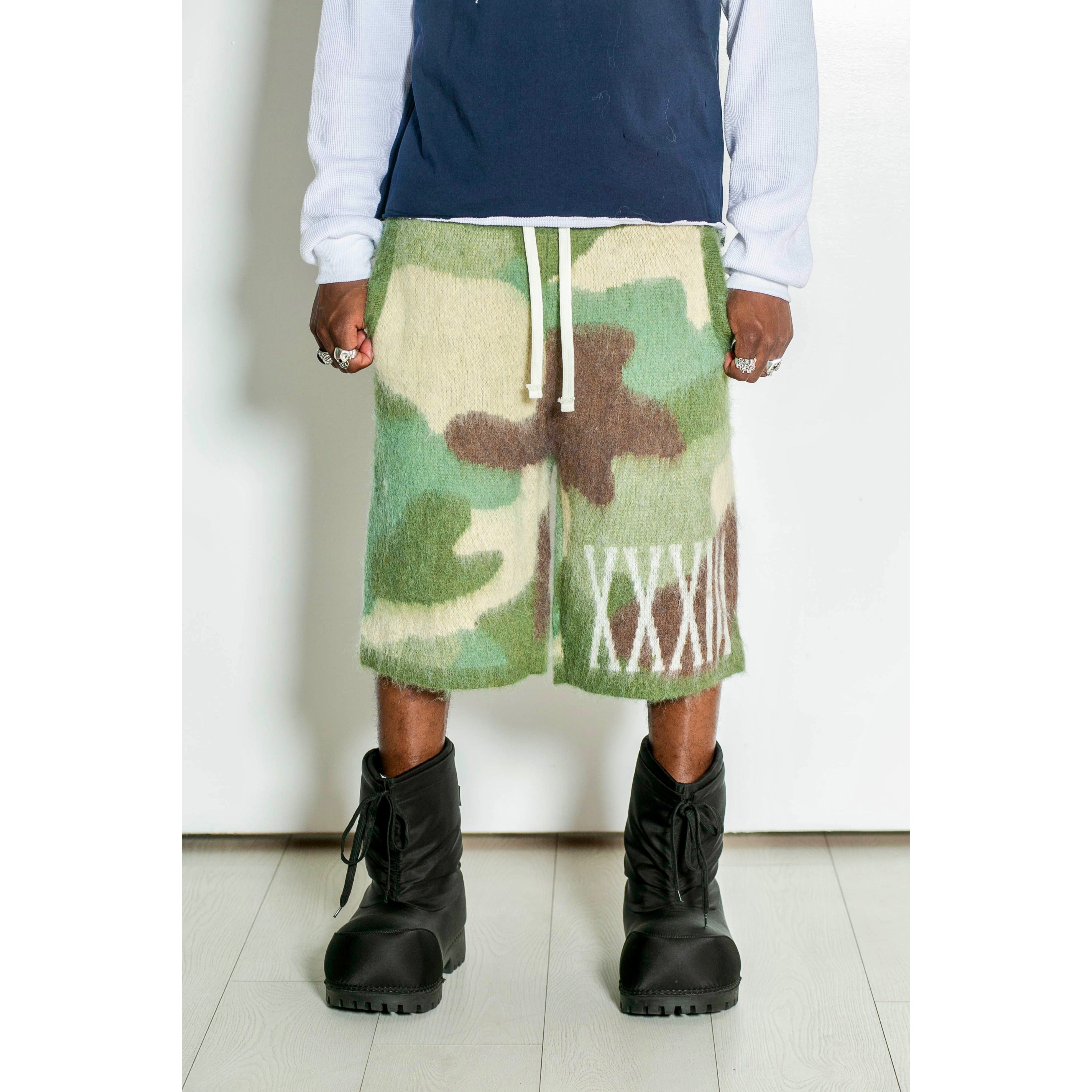Camouflage Mohair Shorts