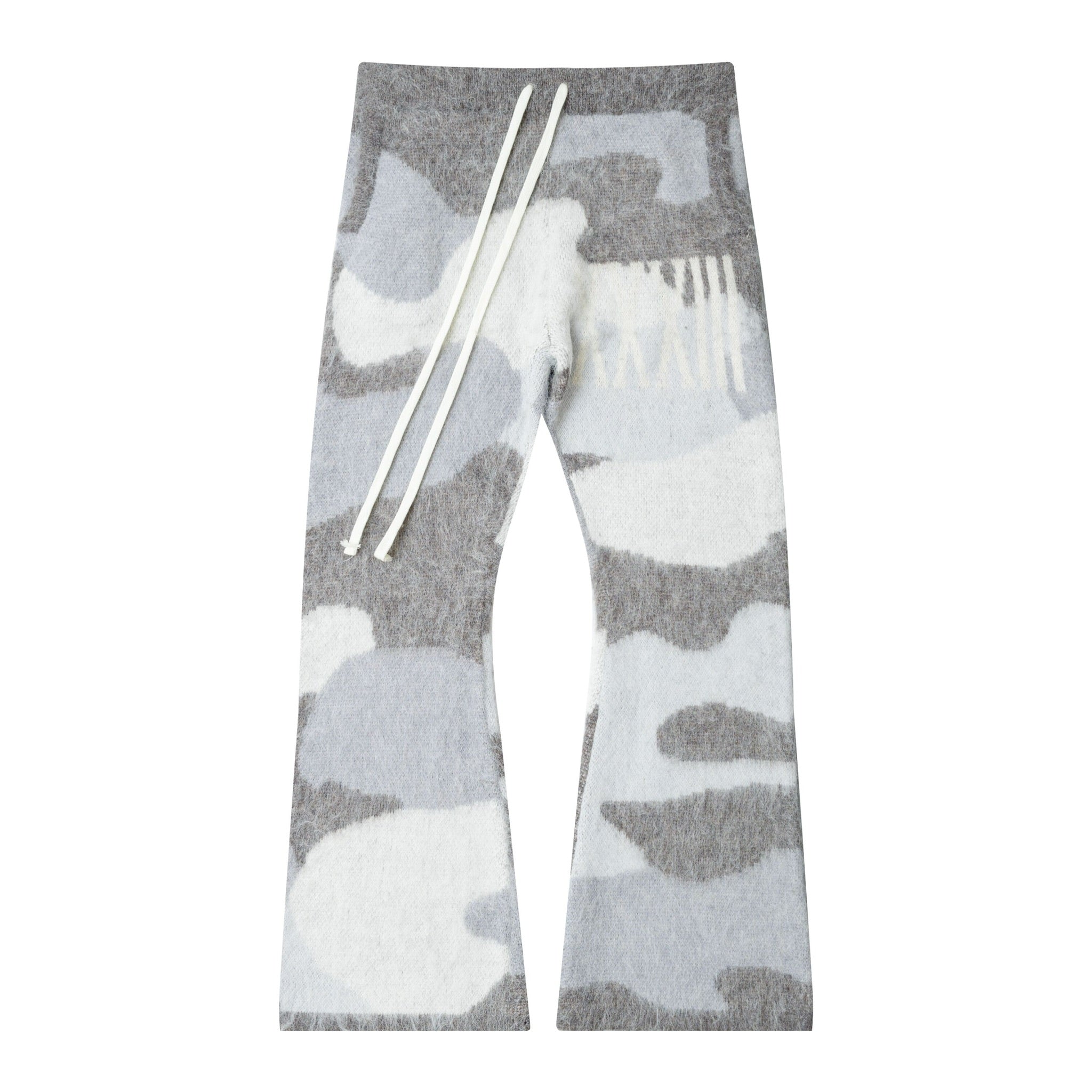 Winter Camouflage: Mohair Flare Pants