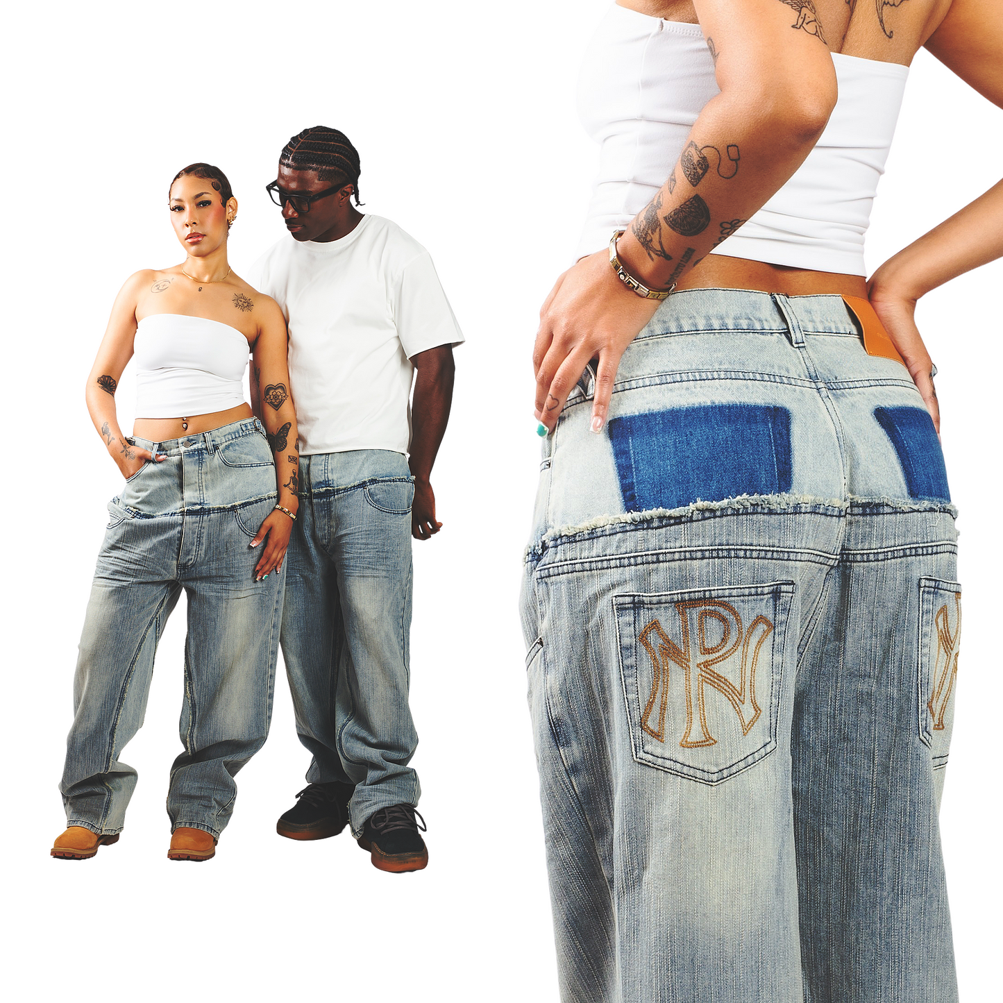 Bleu: Double Jeans