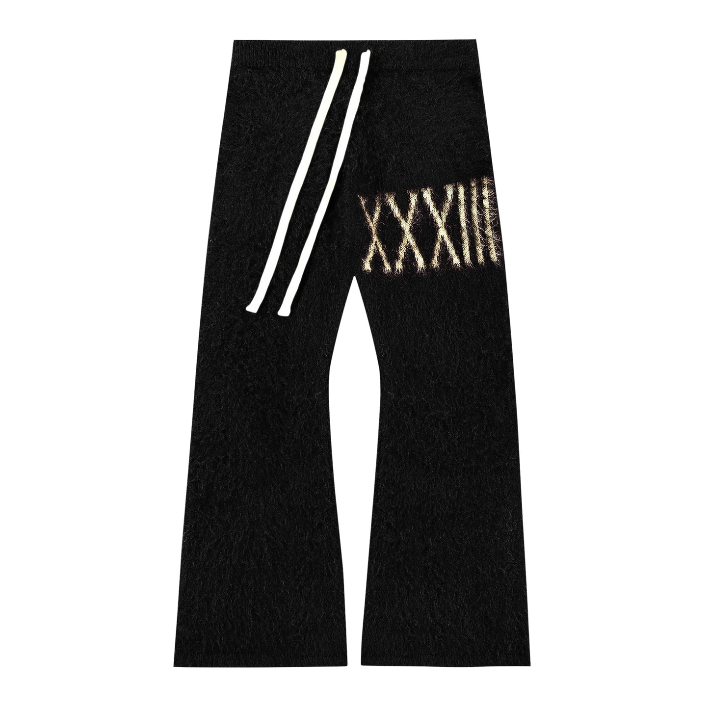 Black Noir: Mohair Flare Pants