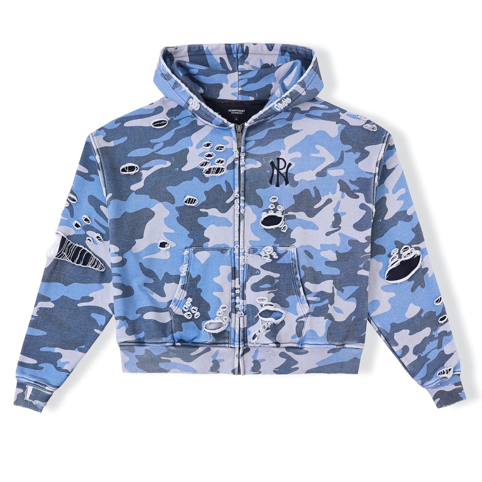 Blue Camouflage Adam Sandler Zip-Up