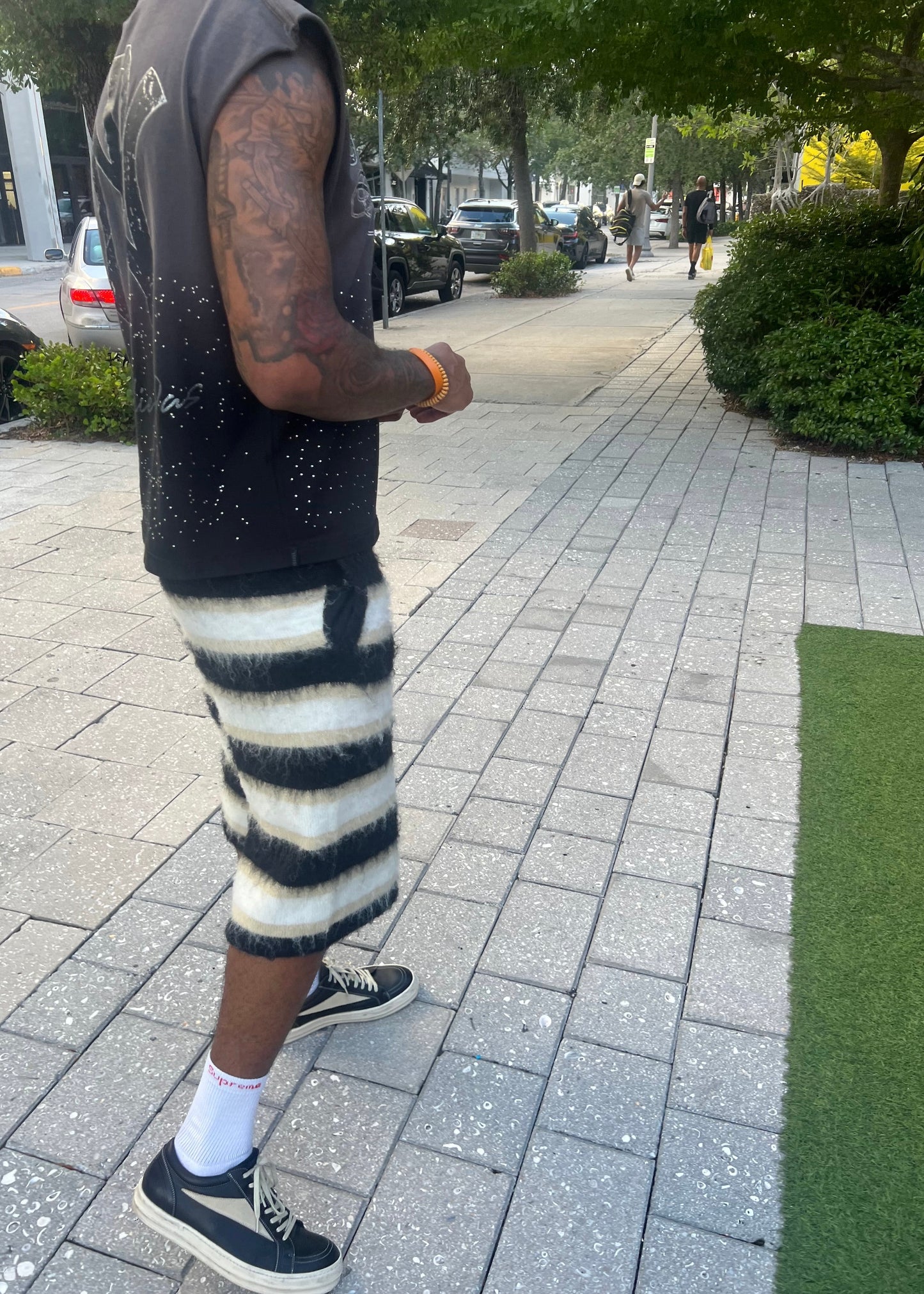 Mohair Shorts: Stripes