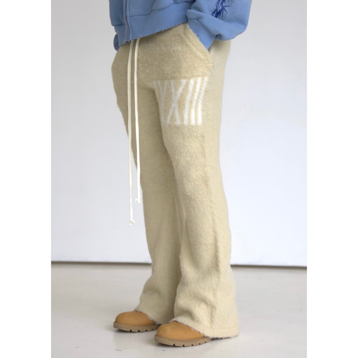 Crème: Mohair Flare Pants