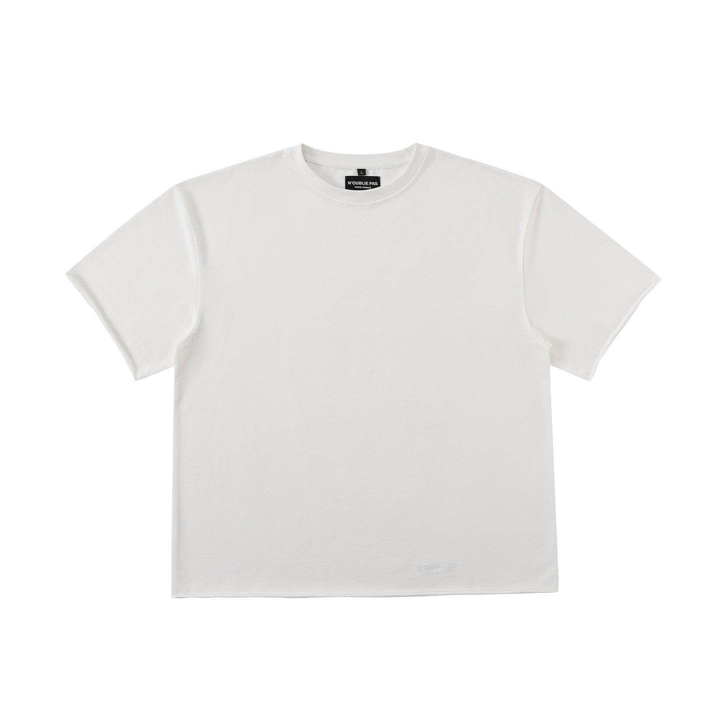 3 Pack: Premium Hemless White Tee