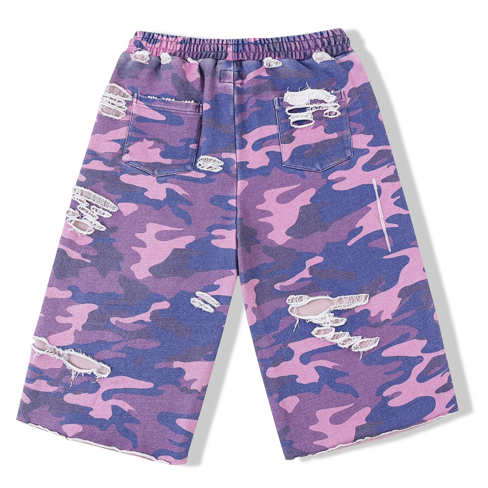 Purple Camouflage Cropped Sweats