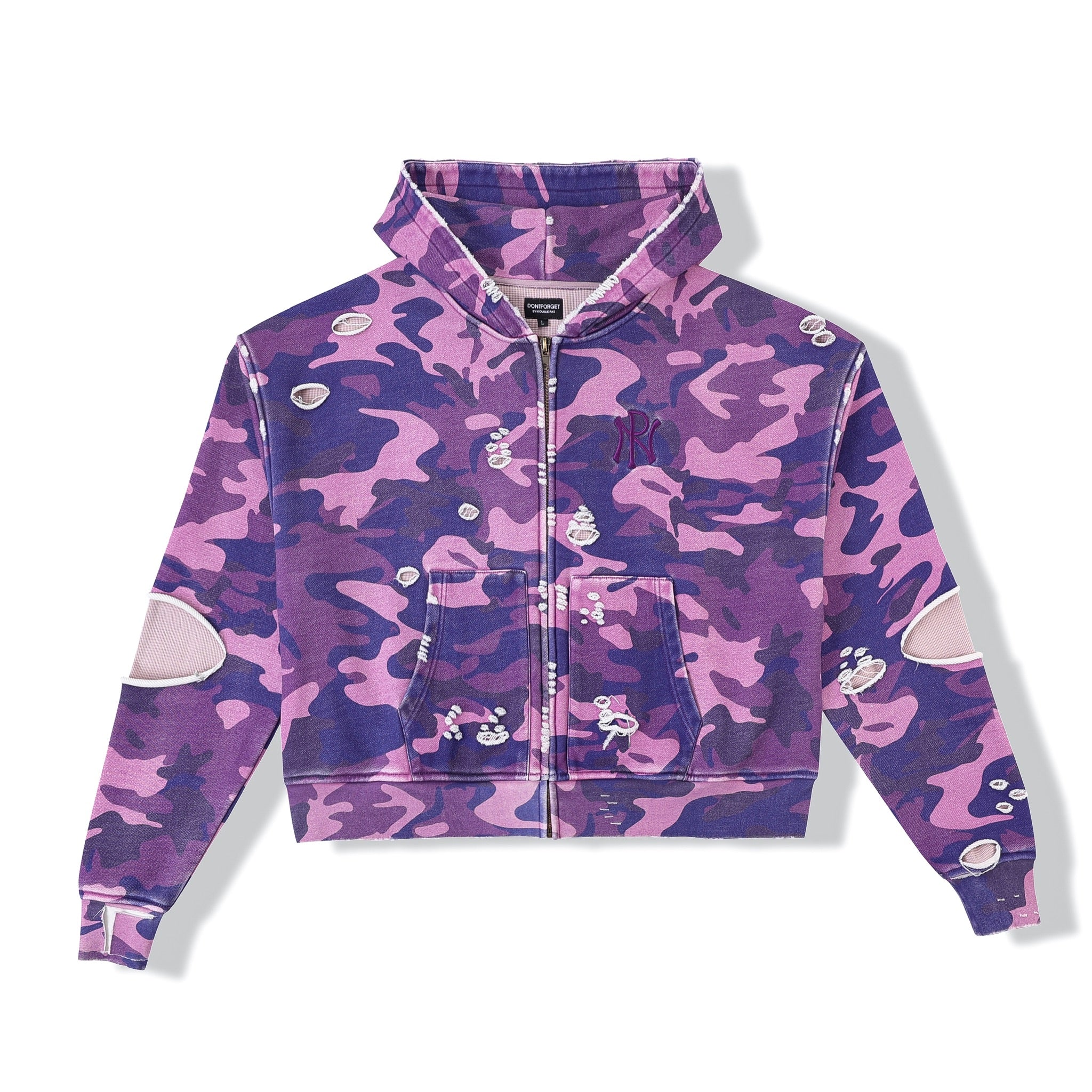 Purple Camouflage Adam Sandler Zip-Up