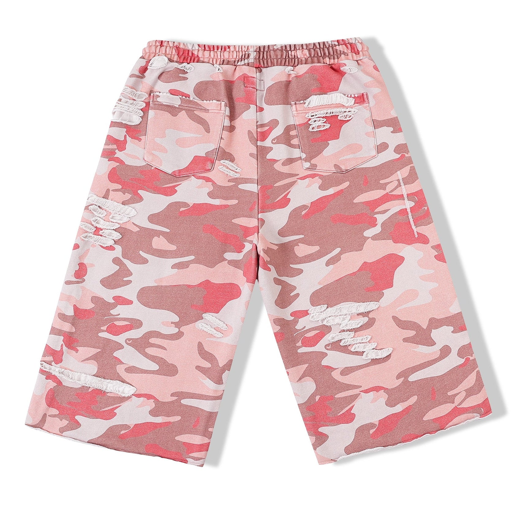 Pink Camouflage Cropped Sweats