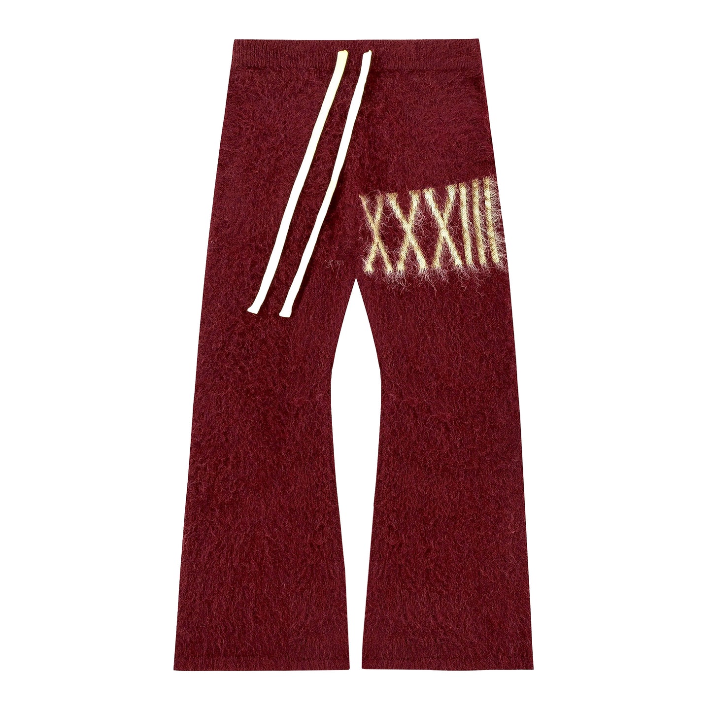 Rouge Velour: Mohair Flare Pants