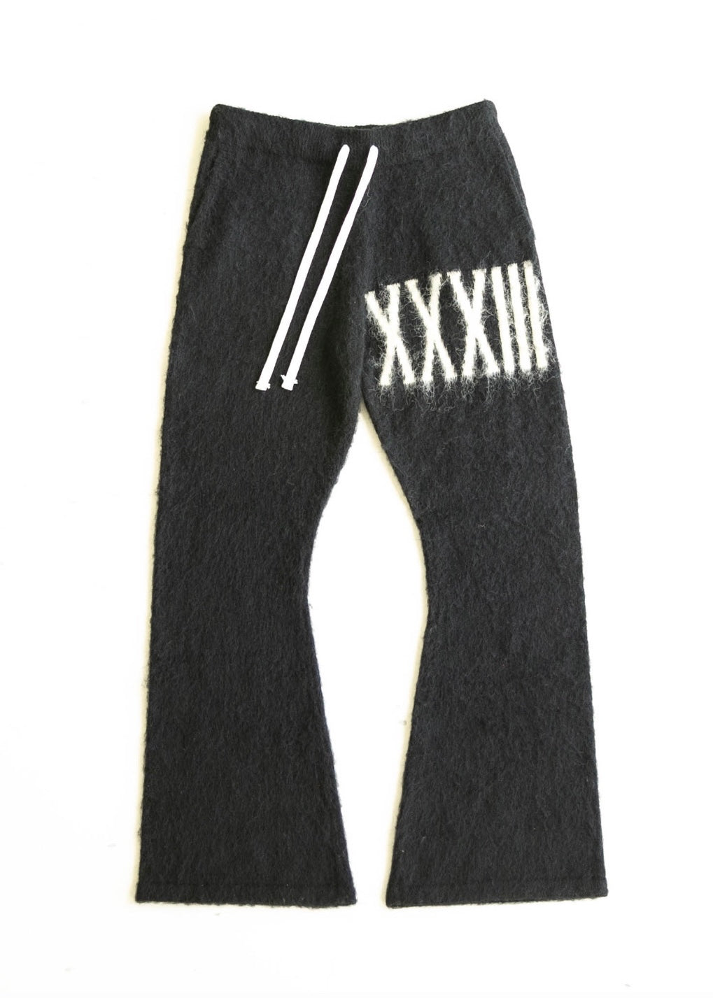 Black Noir: Mohair Flare Pants