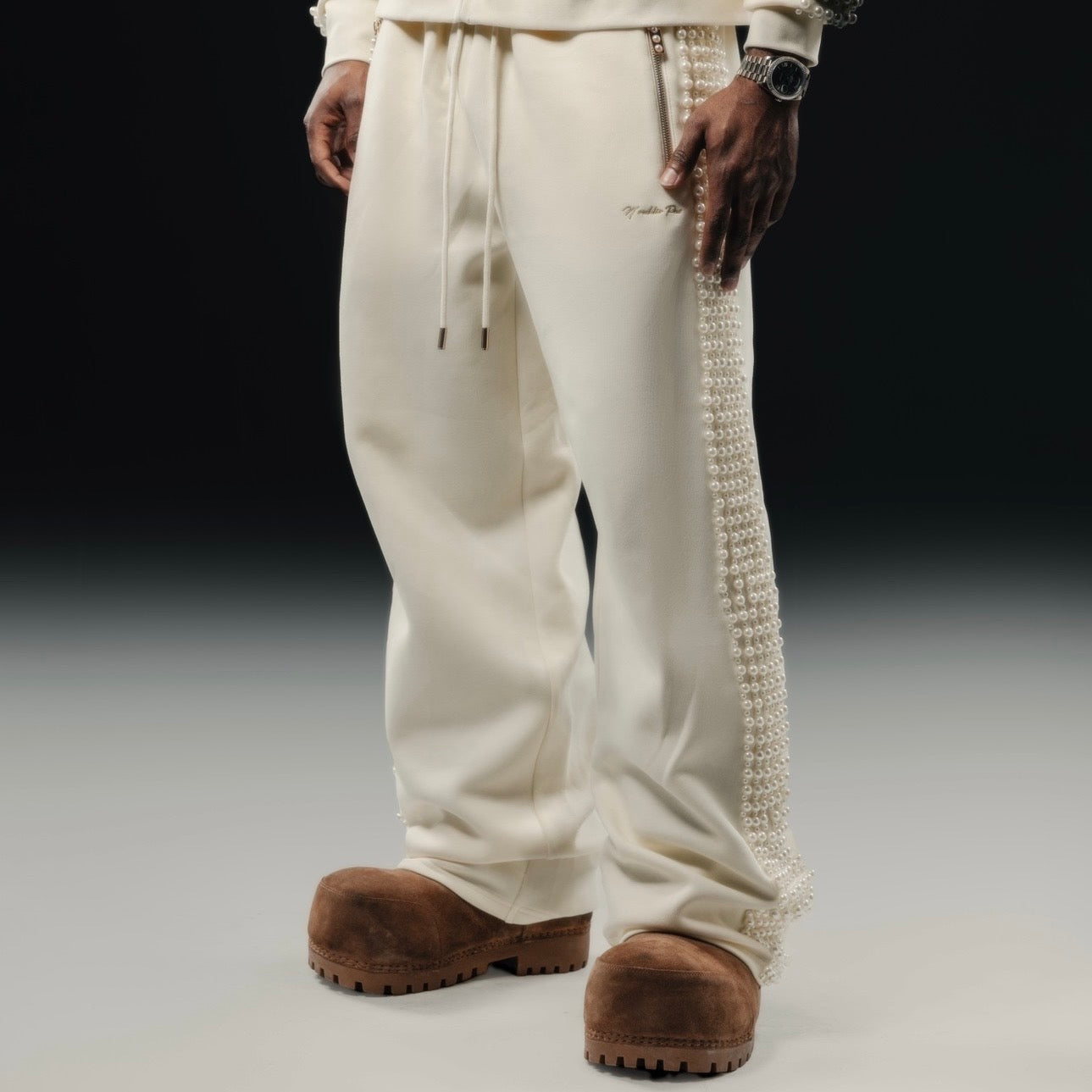 Pablo Pearl Embellished Pants