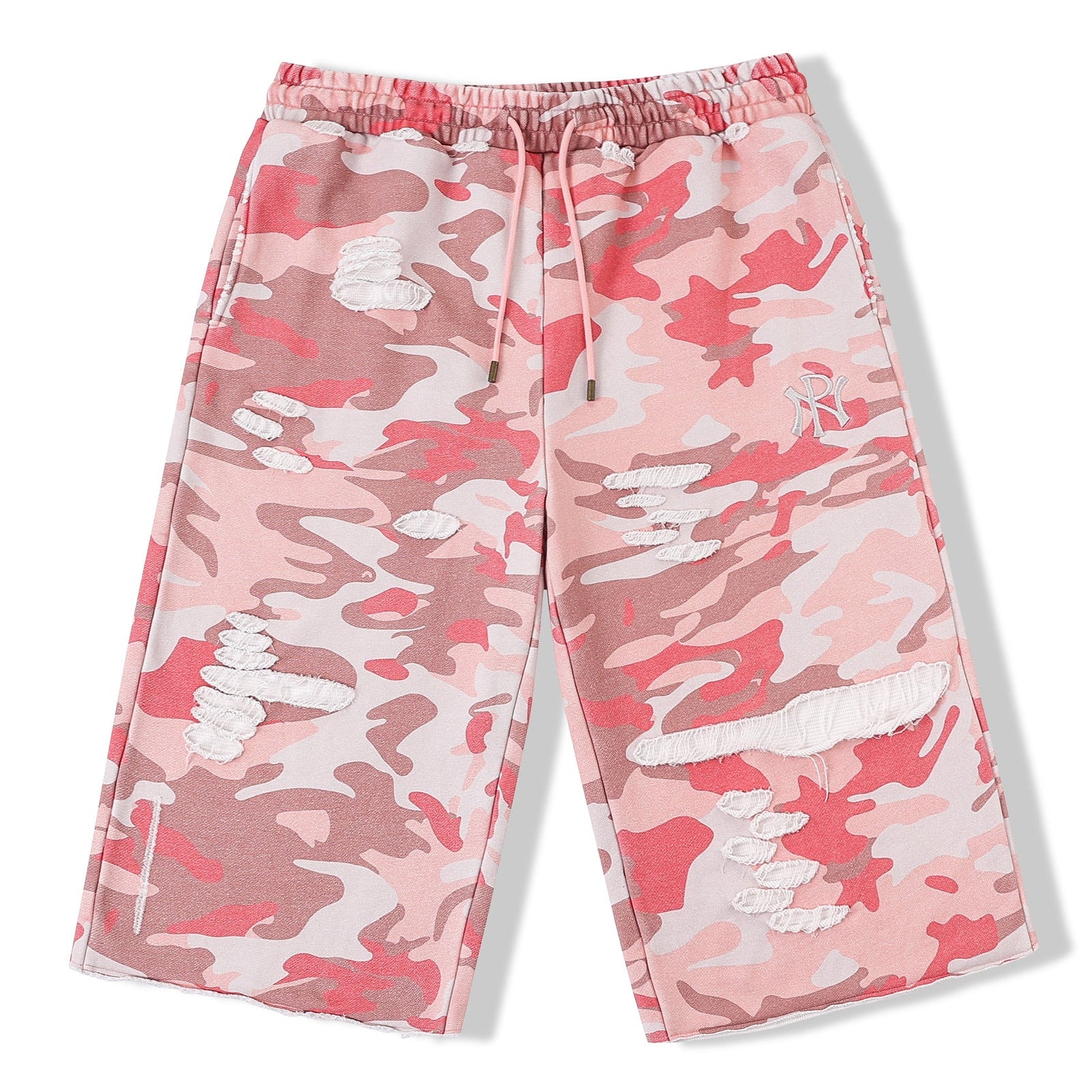 Pink Camouflage Cropped Sweats