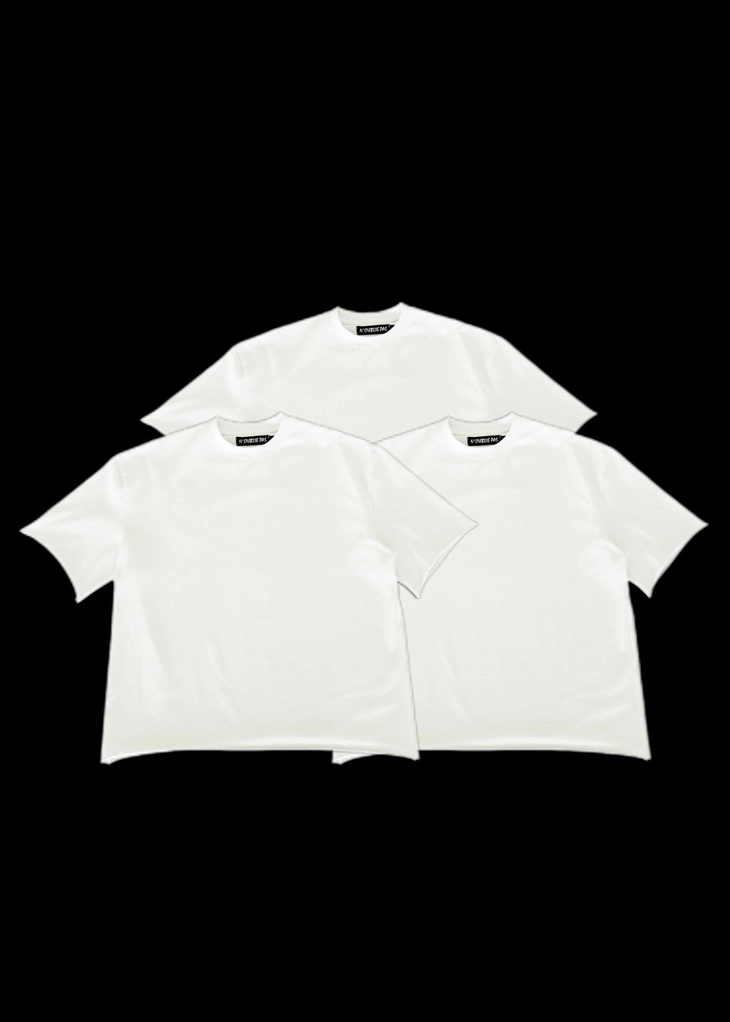 3 Pack: Premium White Tee