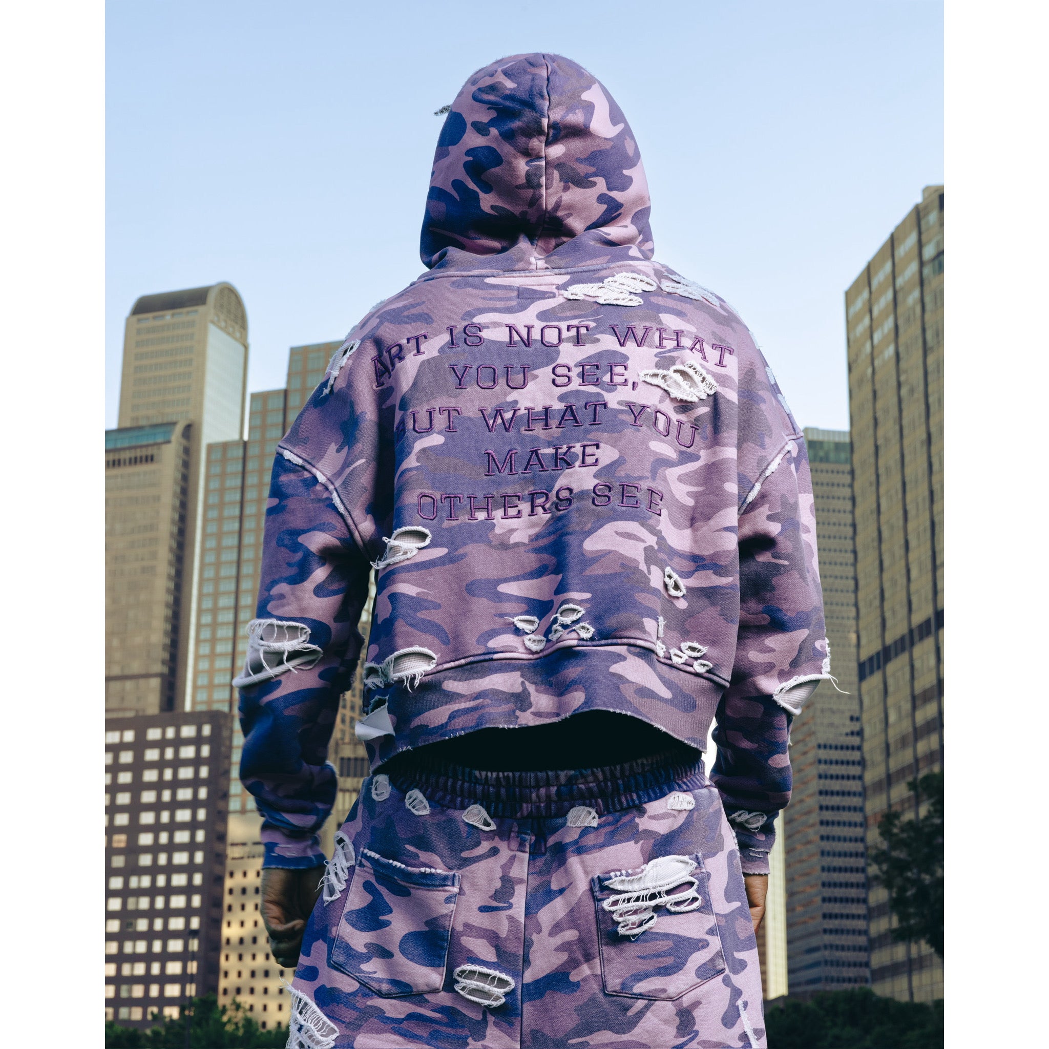 Purple Camouflage Adam Sandler Zip-Up