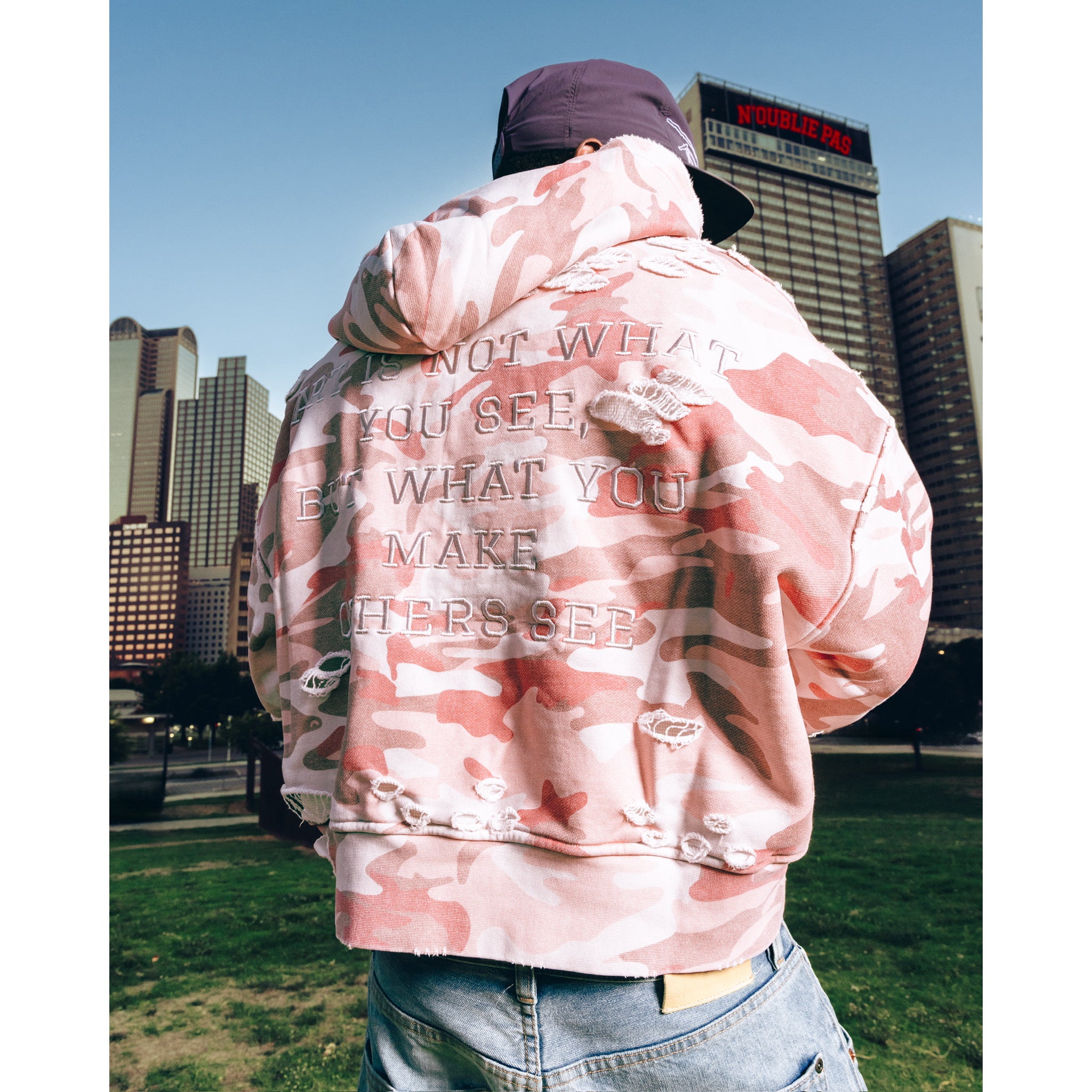 Pink Camouflage Adam Sandler Zip-Up